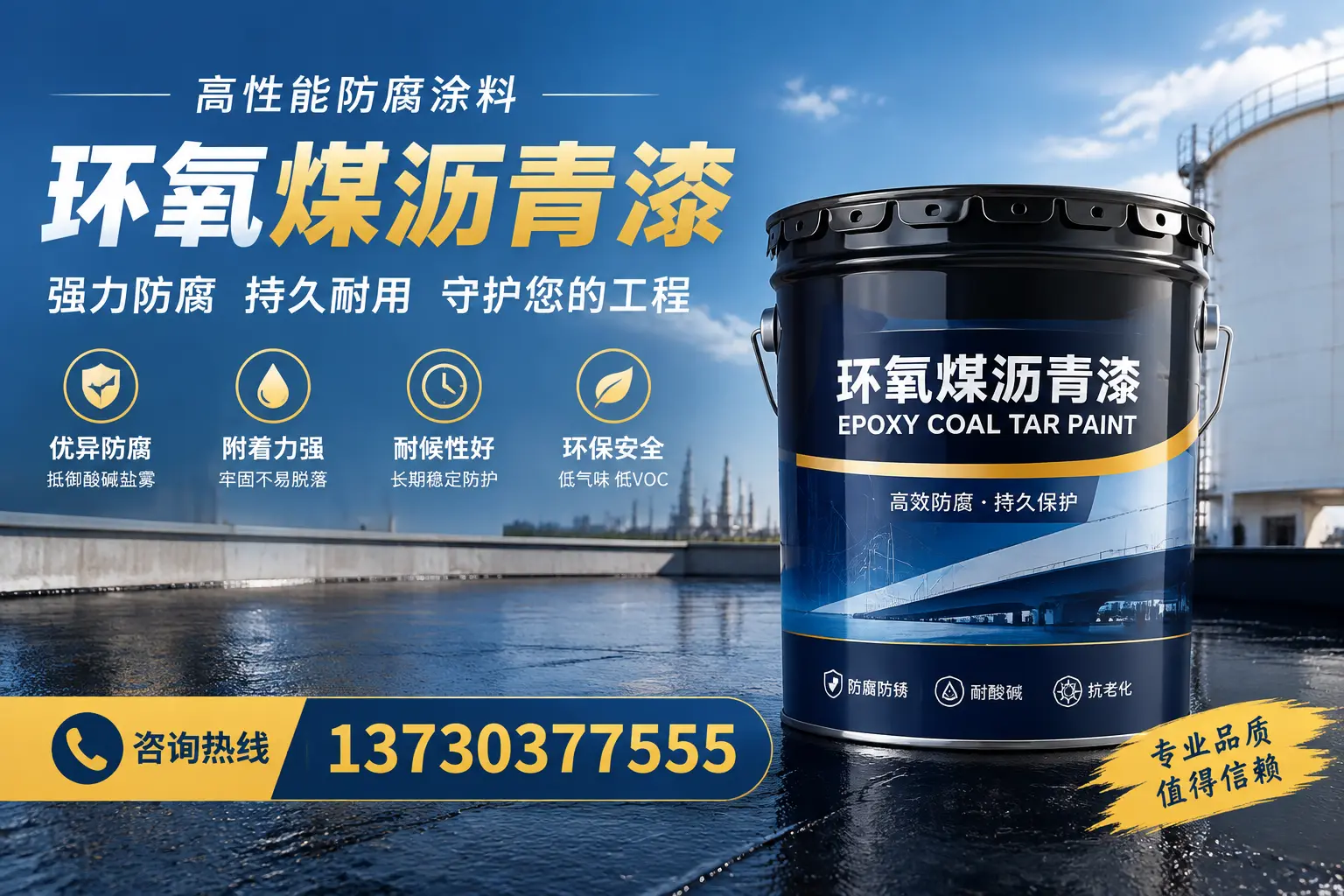 环氧煤沥青漆的耐久性分析，适合绵阳的使用场景